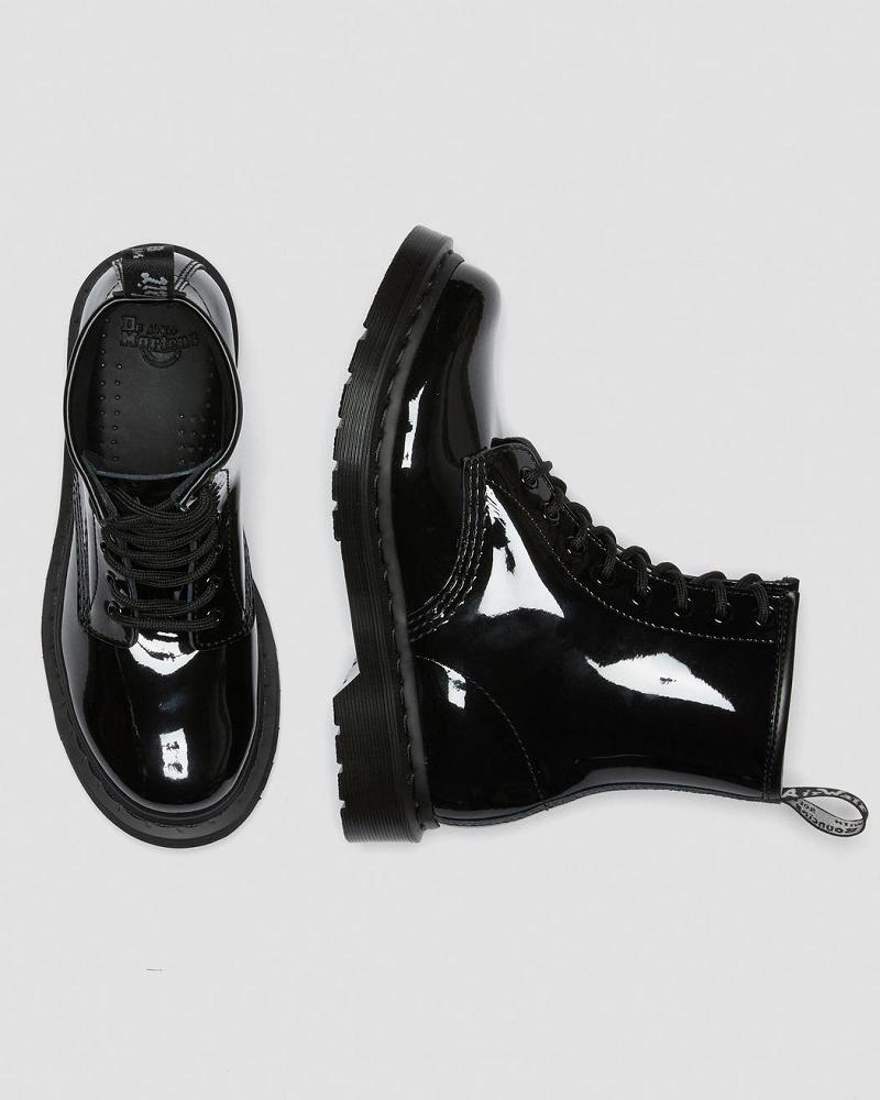 Dr Martens 1460 Mono Lak Leren Veterlaarzen Dames Zwart | NL 603ILH